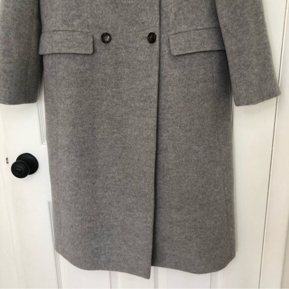Talbots Wool Cashmere Longline Double Breasted Coat - Picture 5 of 16